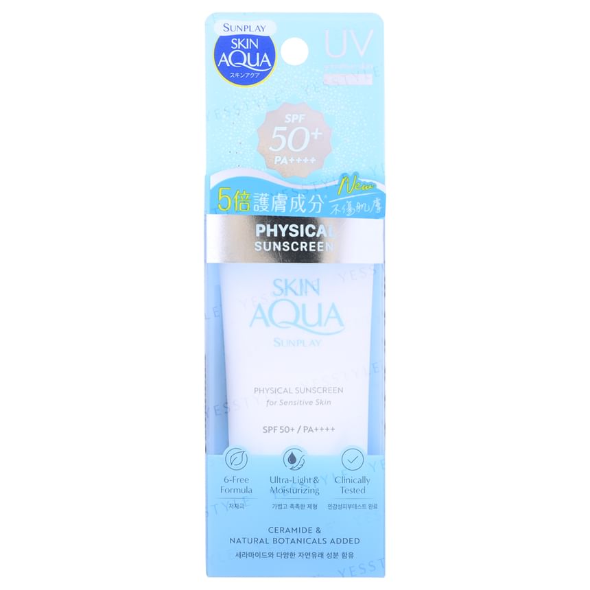 Rohto Mentholatum - Sunplay Skin Aqua Physical Sunscreen For Sensivie Skin SPF 50+ PA++++, 50ml, 87 g, 4895186009628