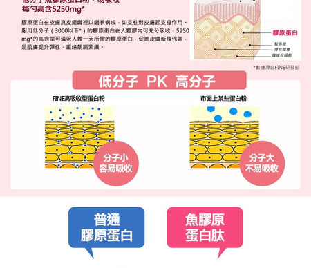 FINE JAPAN - Hyaluron & Collagen Powder Can Type, 210g, 330 g, 4976652004269