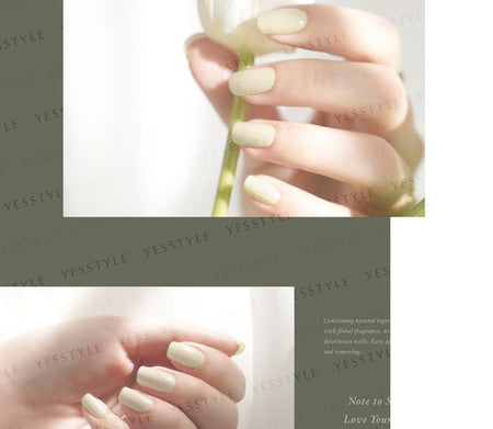 ALLOYA - Water-Based Natural Nail Polish Environmental Friendly 180 Victoria Cream, 10ml, 60 g, 6934849101809