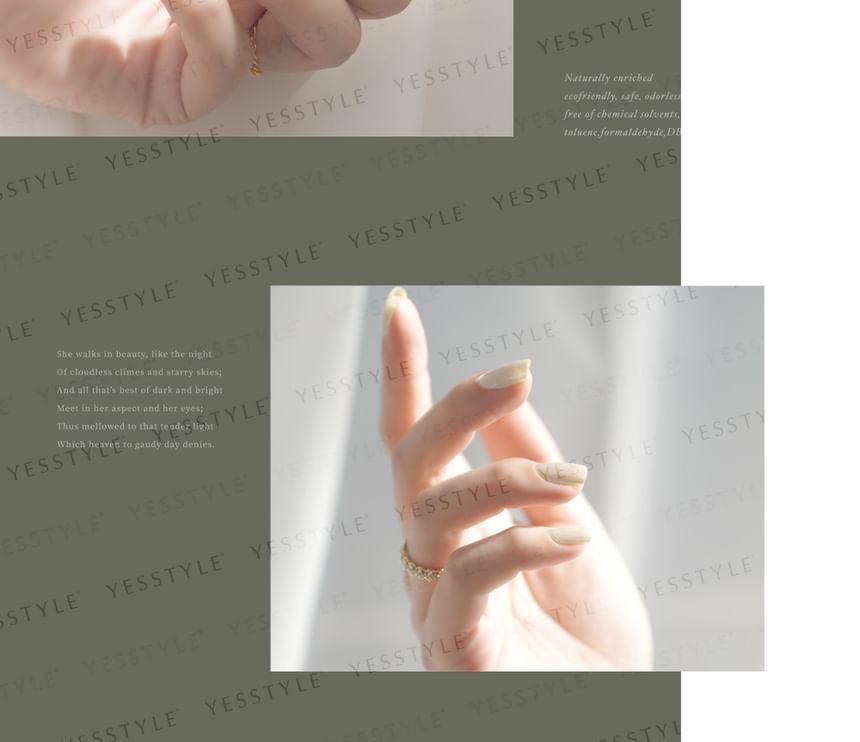 ALLOYA - Water-Based Natural Nail Polish Environmental Friendly 180 Victoria Cream, 10ml, 60 g, 6934849101809