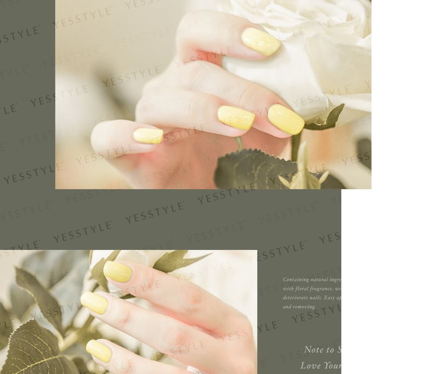 ALLOYA - Water-Based Natural Nail Polish Environmental Friendly 182 Princess Catherine Yellow, 10ml, 60 g, 6934849101823