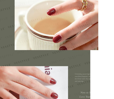 ALLOYA - Water-Based Natural Nail Polish Environmental Friendly 186 Scarlet Silk Witch, 10ml, 60 g, 6934849101861