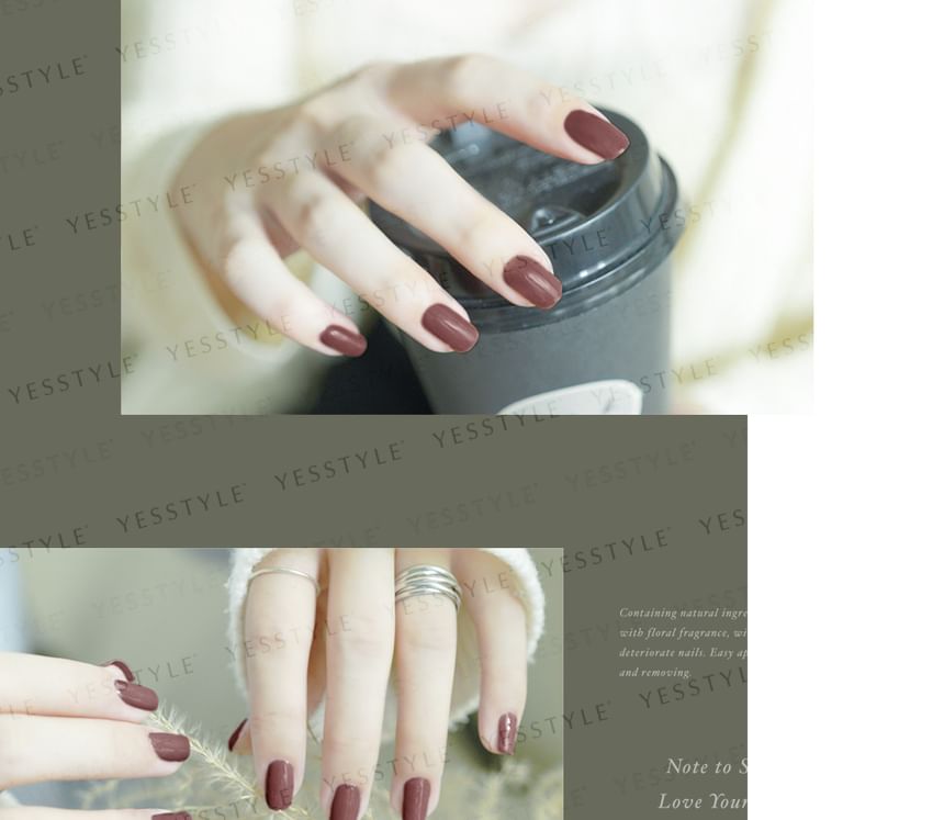 ALLOYA - Water-Based Natural Nail Polish Environmental Friendly 194 Tipsy Time, 10ml, 60 g, 6934849101946