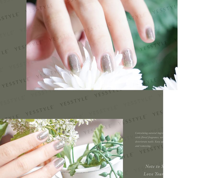 ALLOYA - Water-Based Natural Nail Polish Environmental Friendly 212 Chia Yogurt, 10ml, 60 g, 6934849102127