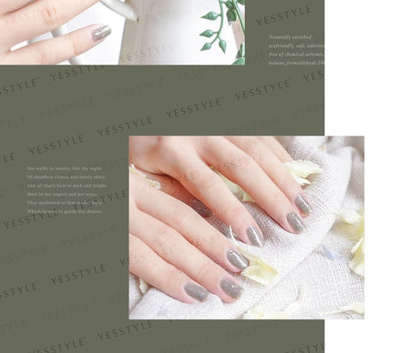ALLOYA - Water-Based Natural Nail Polish Environmental Friendly 212 Chia Yogurt, 10ml, 60 g, 6934849102127