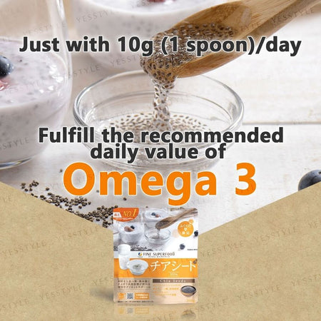 FINE JAPAN - Fine Superfood Ecology Chia Seeds, 300g, 310 g, 4976652009271