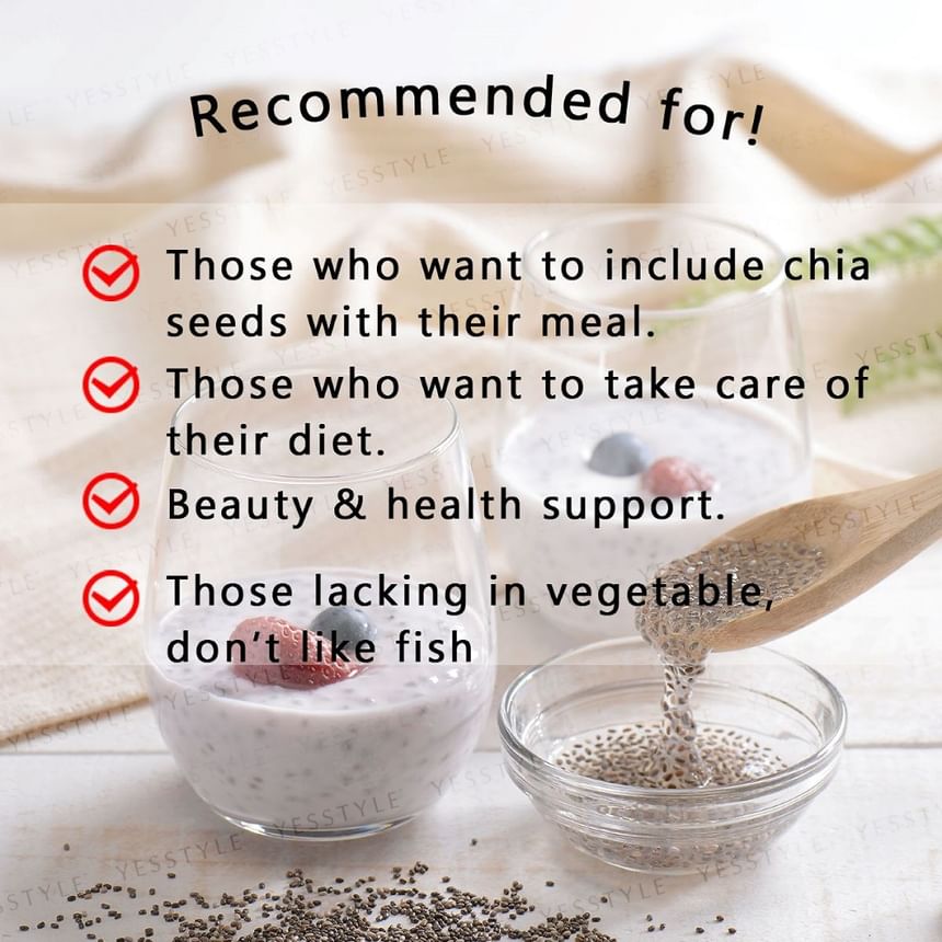 FINE JAPAN - Fine Superfood Ecology Chia Seeds, 300g, 310 g, 4976652009271