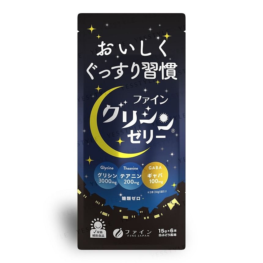FINE JAPAN - Glycine Jelly, 15g x 6, 102 g, 4976652013704