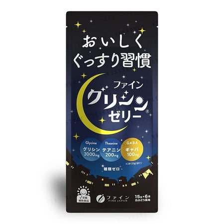FINE JAPAN - Glycine Jelly, 15g x 6, 102 g, 4976652013704
