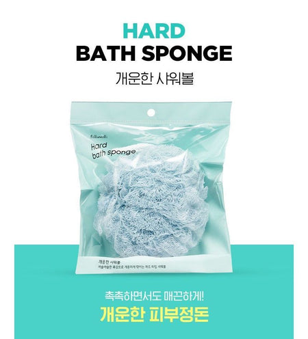 fillimilli - Hard Bath Sponge, 1 pc, 48 g, 8801489118345