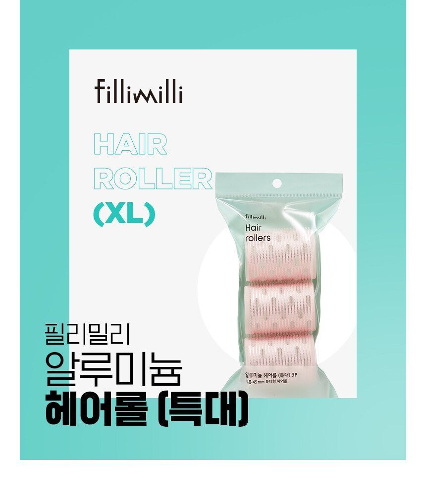 fillimilli - Hair Rollers Extra Large, 3 pcs, 32 g, 8801489117843