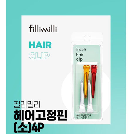 fillimilli - Hair Clip Small, 4 pcs, 50 g, 8801489117539