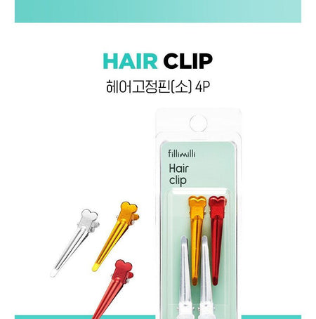 fillimilli - Hair Clip Small, 4 pcs, 50 g, 8801489117539