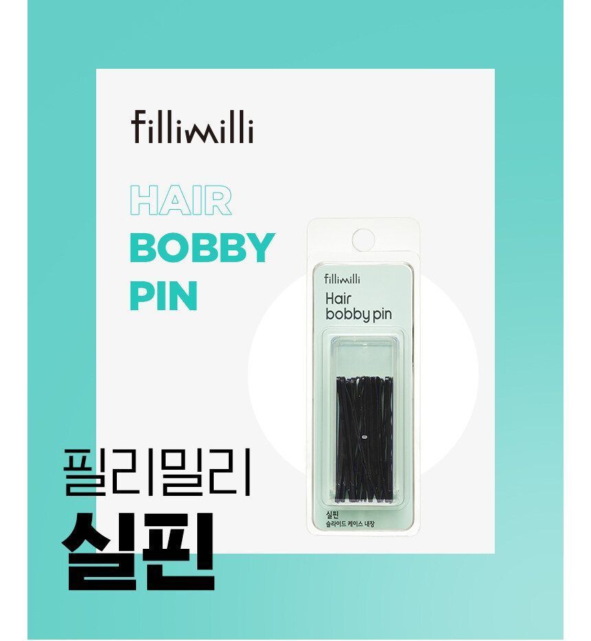 fillimilli - Hair Bobby Pin, 20 pcs, 40 g, 8801489117577