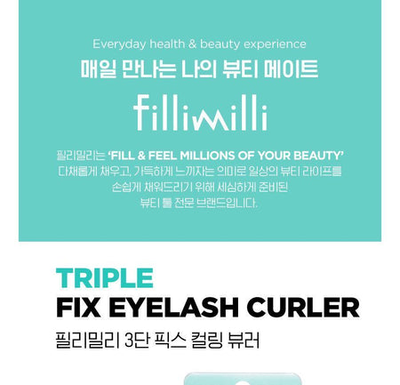 fillimilli - Triple Fix Eyelash Curler, 1 pc, 38 g, 8809203660859