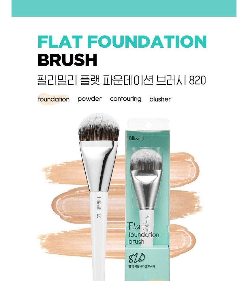fillimilli - Flat Foundation Brush 820, 1 pc, 50 g, 8809253878259