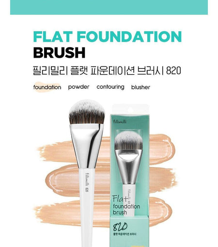fillimilli - Flat Foundation Brush 820, 1 pc, 50 g, 8809253878259