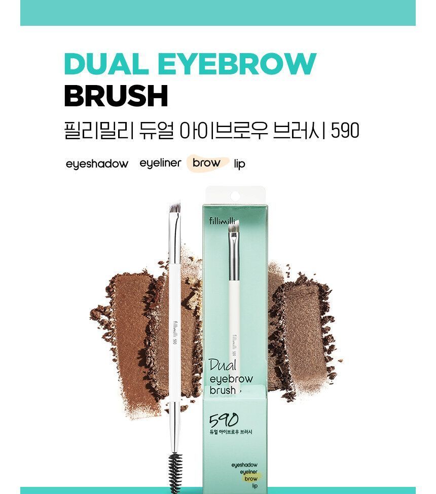 fillimilli - Dual Eyebrow Brush 590, 1 pc, 22 g, 8809253878310