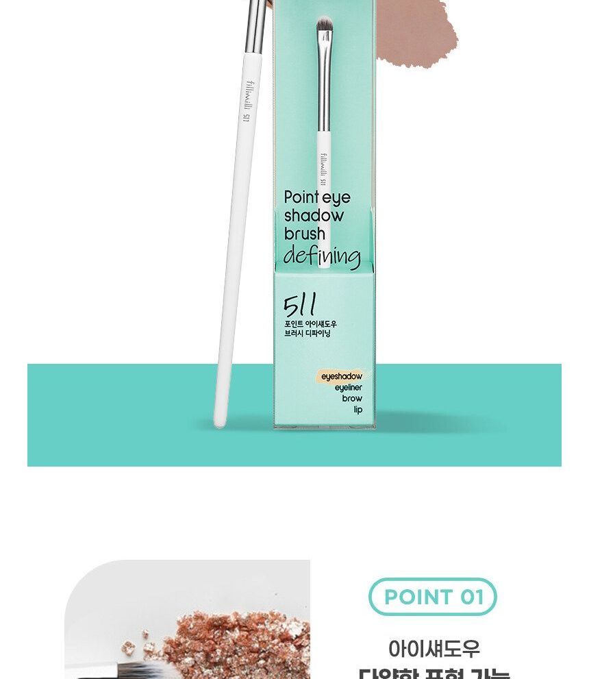 fillimilli - Point Eye Shadow Brush Defining 511, 1 pc, 20 g, 8809374642135