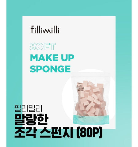 fillimilli - Soft Make Up Sponge Jumbo, 80 pcs, 333 g, 8801489118093