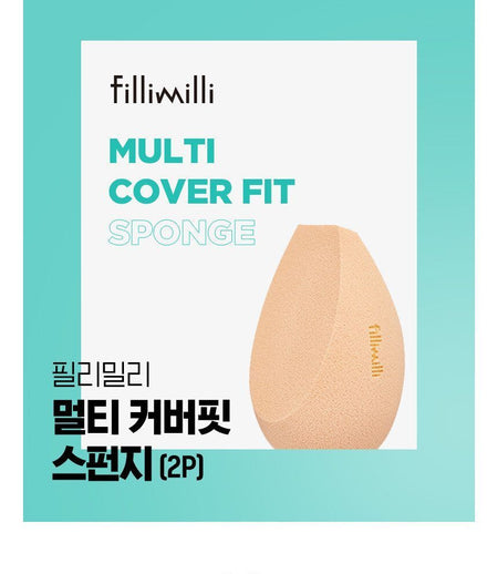 fillimilli - Multi Cover Fit Sponge, 2 pcs, 26 g, 8809512490604