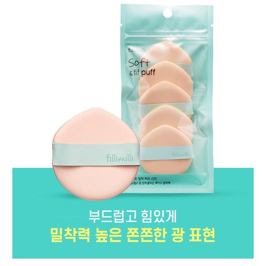 fillimilli - Soft & Fit Puff Set, 5 pcs, 15 g, 8809512490666