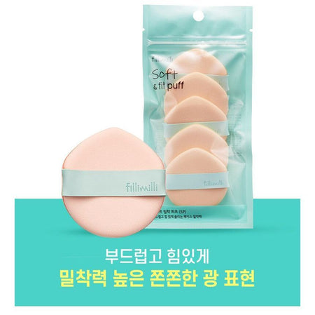 fillimilli - Soft & Fit Puff Set, 5 pcs, 15 g, 8809512490666