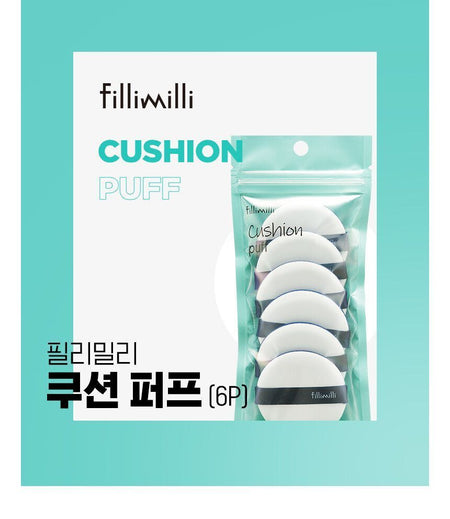 fillimilli - Cushion Puff Set, 6 pcs, 14 g, 8809374645761