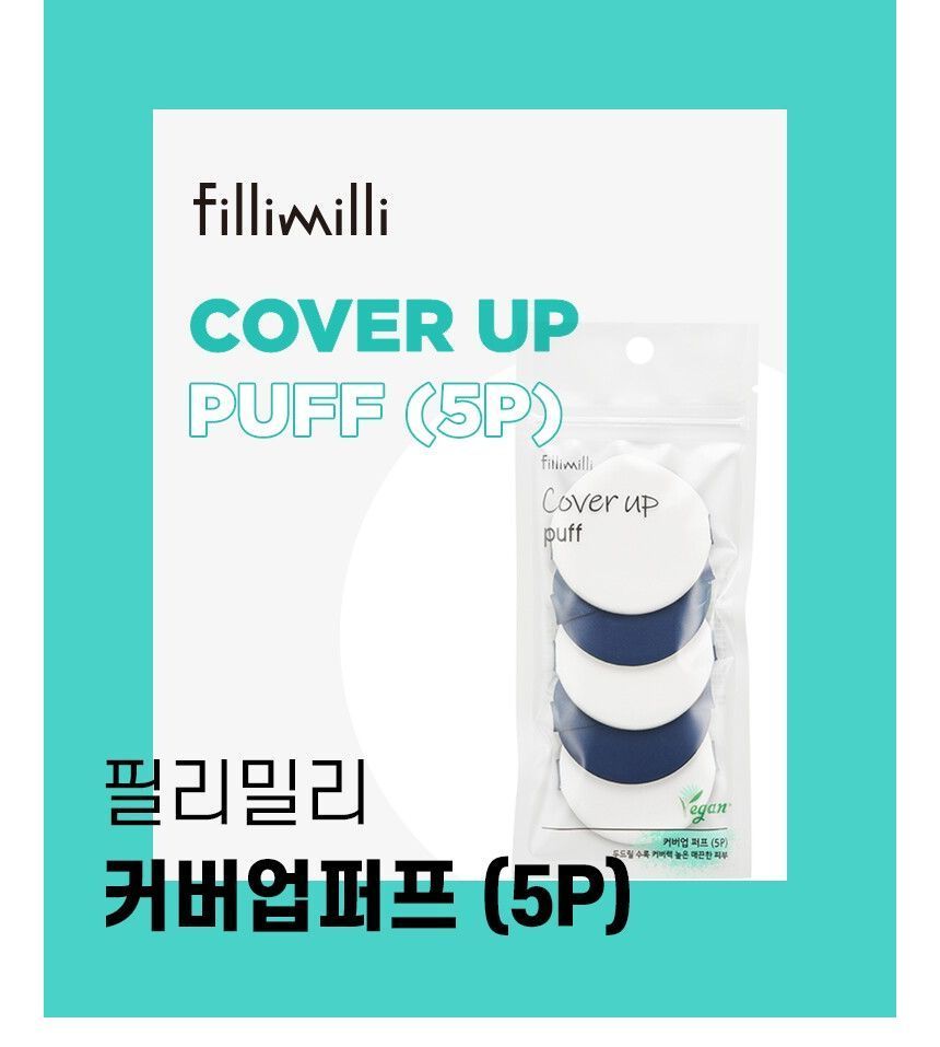 fillimilli - Cover Up Puff Set, 5 pcs, 11 g, 8809512490550