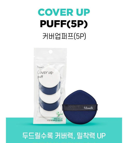 fillimilli - Cover Up Puff Set, 5 pcs, 11 g, 8809512490550