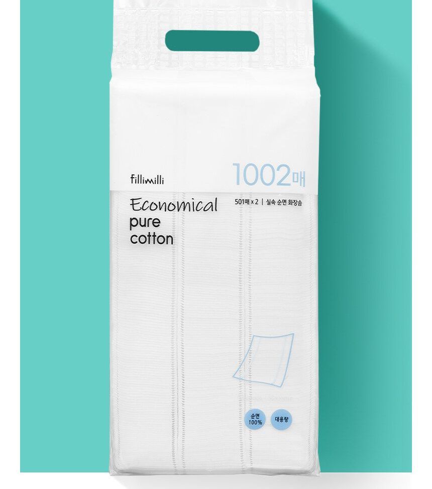 fillimilli - Economical Pure Cotton (1002 pads), 1002 pads, 1056 g, 8809279850536