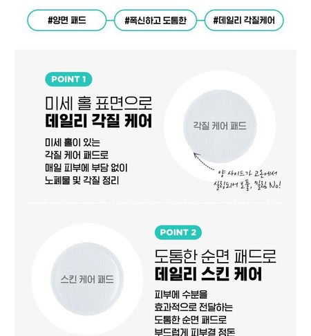 fillimilli - Dual Round Cotton Puff, 60 pads, 45 g, 8809241341413