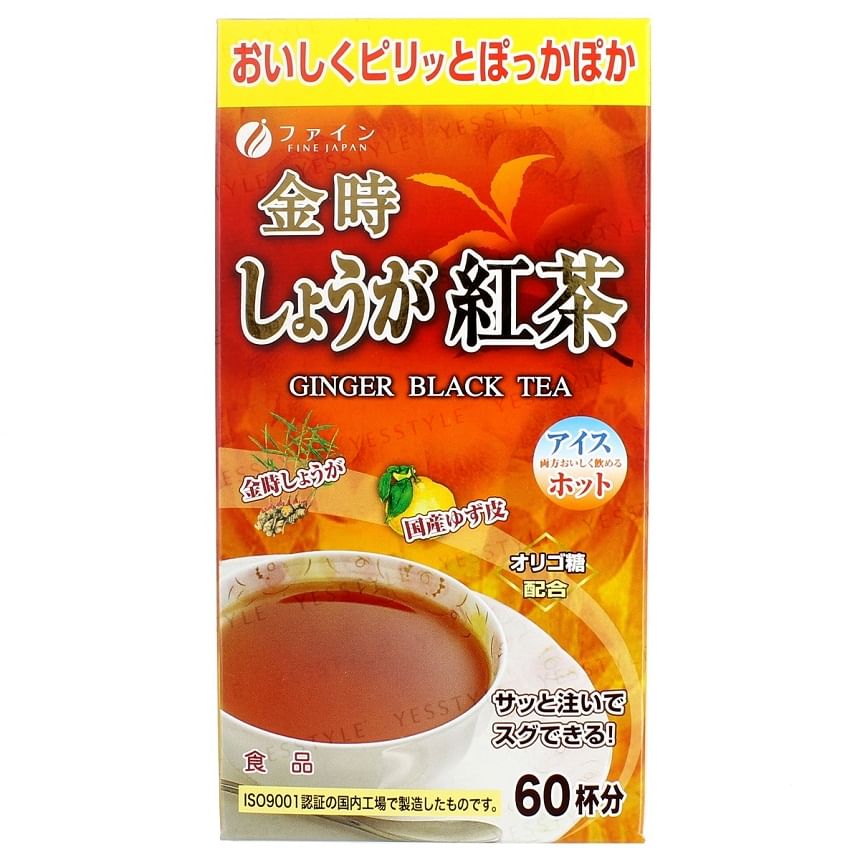 FINE JAPAN - Ginger Black Tea, 1g x 60, 138 g, 4976652006164