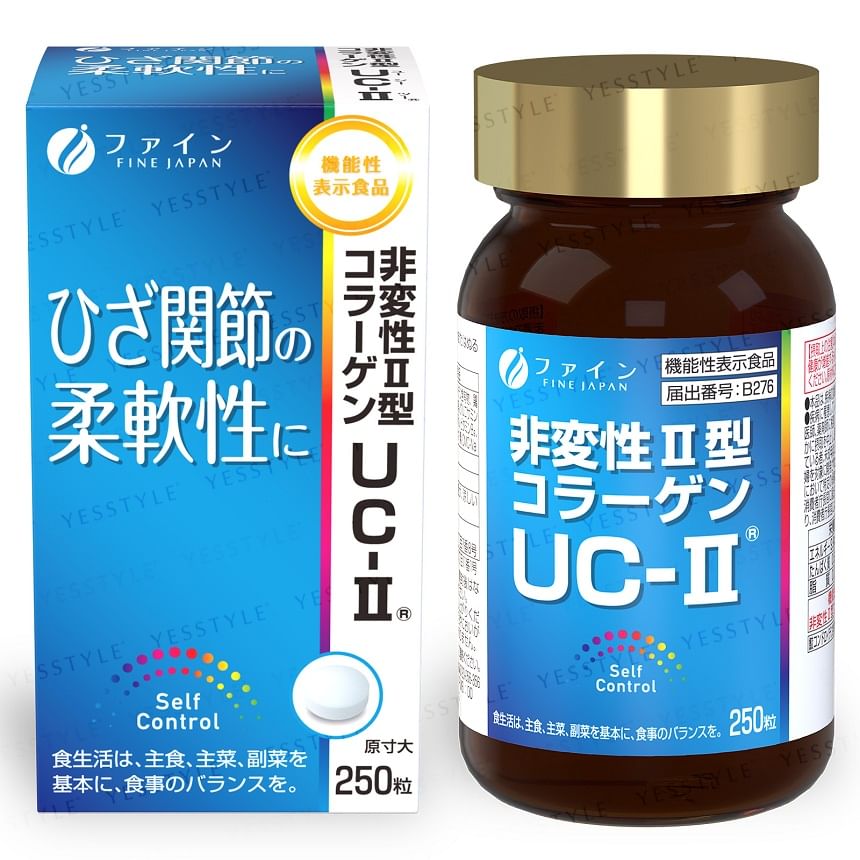 FINE JAPAN - Function Claims Undenatured Type II Collagen UC-II, 250 Tablets, 228 g, 4976652006751
