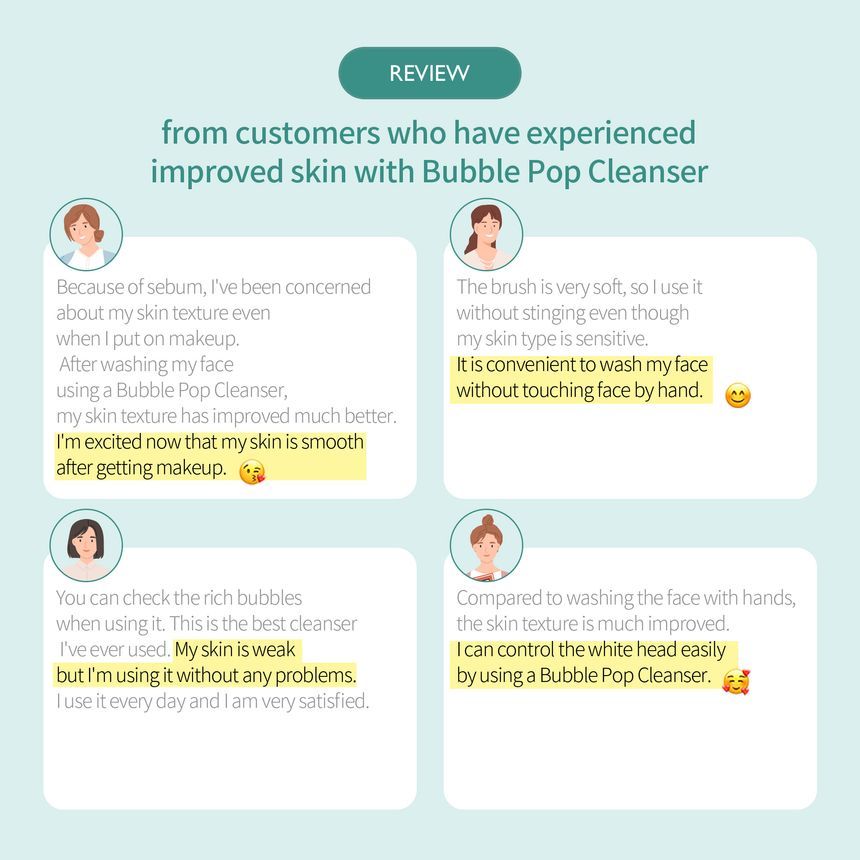 vanav - Bubble Pop Cleanser, 1 set, 614 g, 8809131110235
