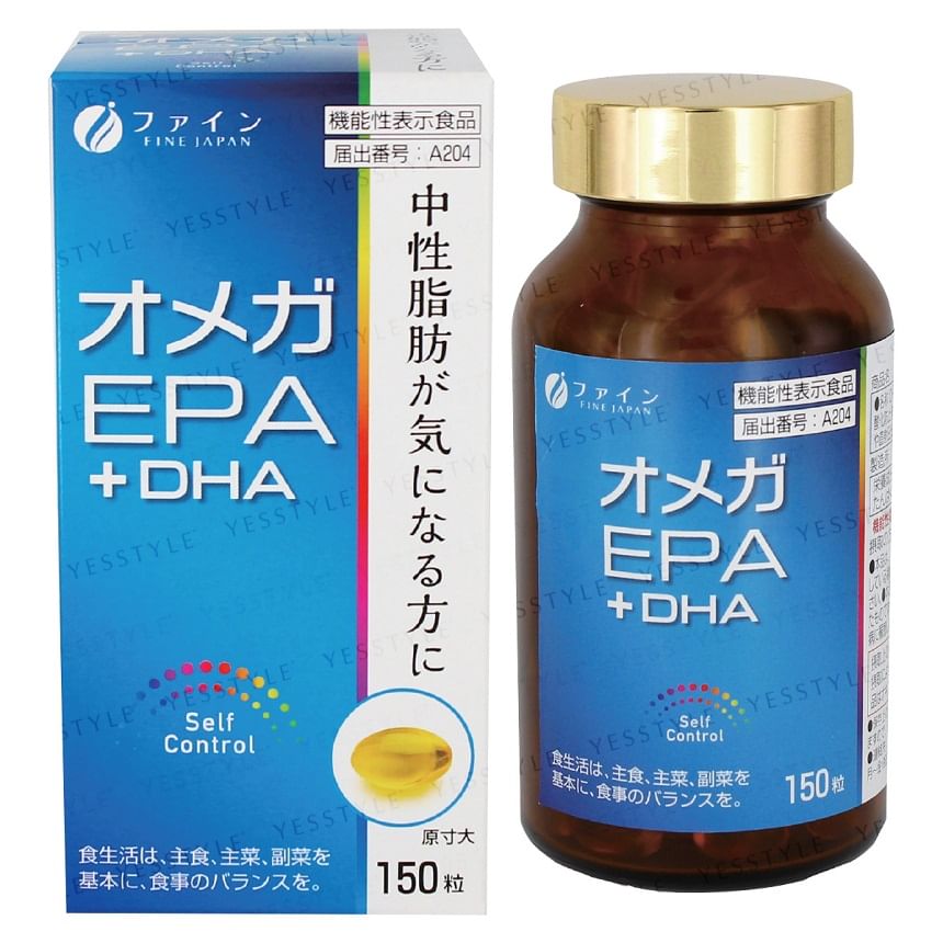 FINE JAPAN - Function Claims Omega3 EPA + DHA Capsules, 150 Capsules, 265 g, 4976652008410
