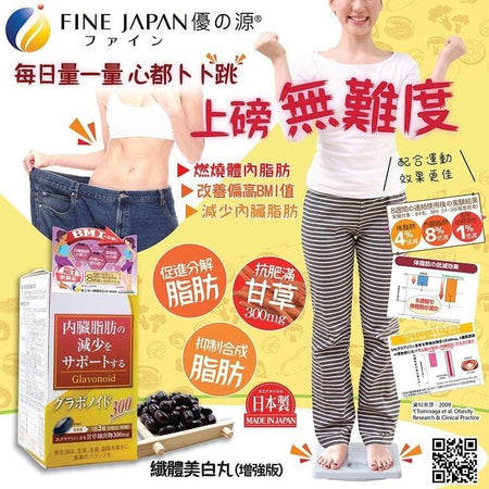 FINE JAPAN - Glavonoid 300 Capsules, 90 Capsules, 209 g, 4976652016132