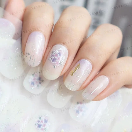 Lunacaca - Hydrangea Rain Nail Art Stickers, 24 pcs, 50 g, 4892022001025