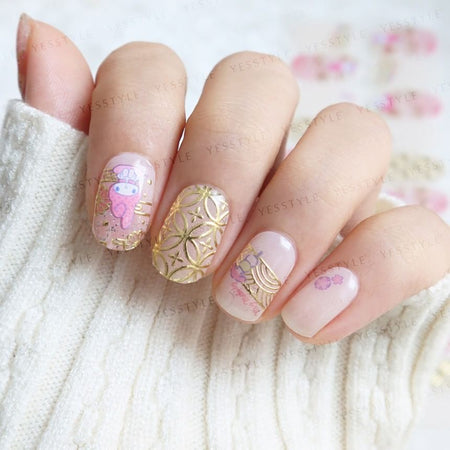 Lunacaca - Sanrio My Melody Japanese Beauty Nail Art Stickers, 24 pcs, 50 g, 4892023003012