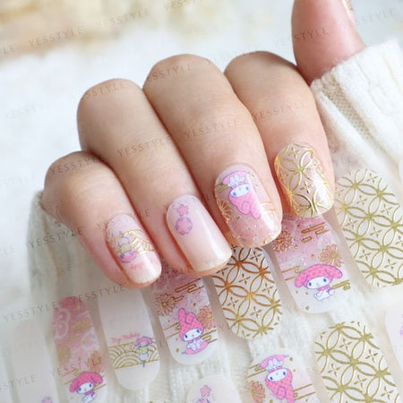 Lunacaca - Sanrio My Melody Japanese Beauty Nail Art Stickers, 24 pcs, 50 g, 4892023003012
