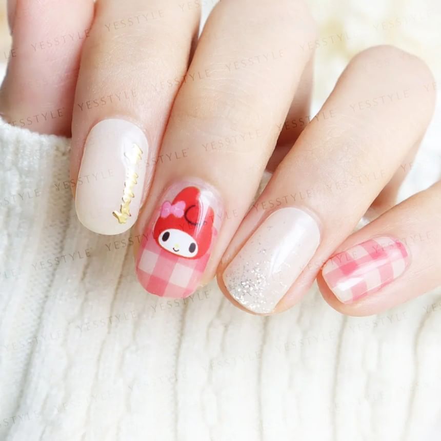 Lunacaca - Sanrio My Melody Picnic Daytime Nail Art Stickers, 24 pcs, 50 g, 4892023003008