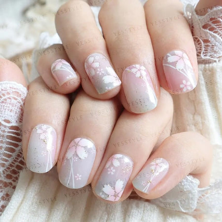 Lunacaca - Sakura Romance Nail Art Stickers, 24 pcs, 50 g, 4892022001015