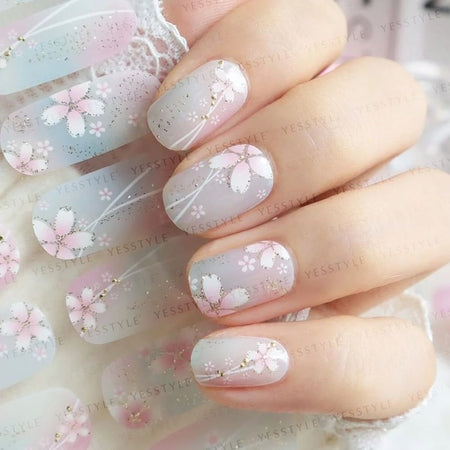 Lunacaca - Sakura Romance Nail Art Stickers, 24 pcs, 50 g, 4892022001015