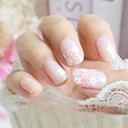 Lunacaca - Sakura Cloud Dance Nail Art Stickers, 24 pcs, 50 g, 4892022001012