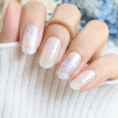 Lunacaca - Silent Rain Nail Art Stickers, 24 pcs, 50 g, 4892022001027