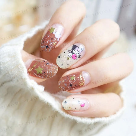 Lunacaca - Sanrio Kuromi Starlight Nightmare Nail Art Stickers, 24 pcs, 22 g, 4892023003006
