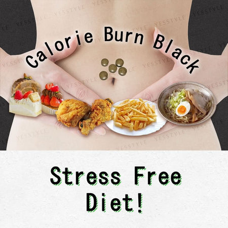 FINE JAPAN - Bamboo Charcoal Calorie Burn Black Capsules, 90 Capsules, 43 g, 4976652015234