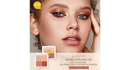 FOCALLURE - Four Colors Eyeshadow-Caramel, #01 yyds Caramel, 63 g, 6974908116665