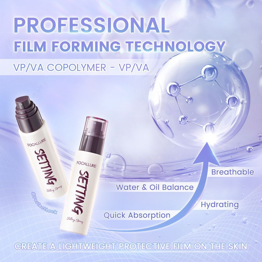 FOCALLURE - Flawless Long-Lasting Setting Spray, #SP01, 110 g, 6941845809844