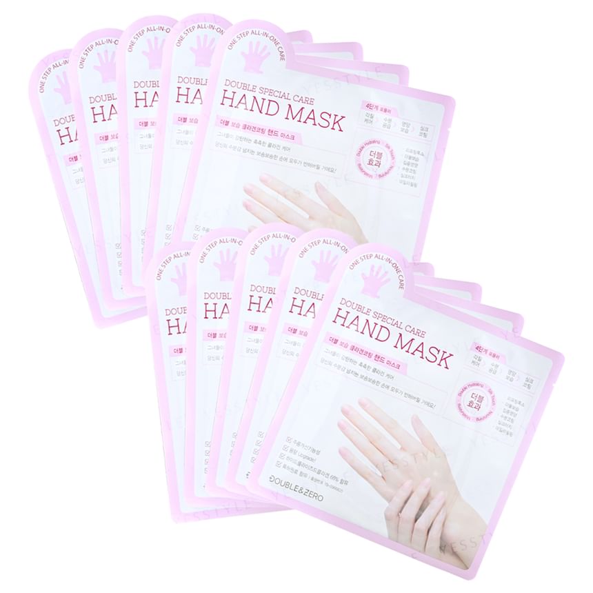 Double & Zero - Double Special Care Hand Mask, 10 pairs, 353 g, 8809273161270